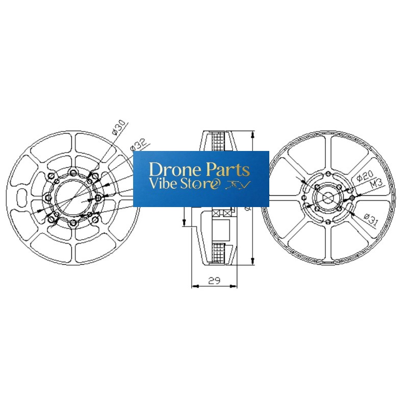 DParts1UA80- KV85/150/175 ESC  – Drone Crop Sprayer Bewertung und Preis